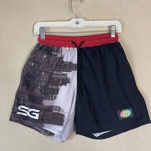Slunks Short Mens XS Multicolor Lined Athletic Volleyball Drawstring Waist